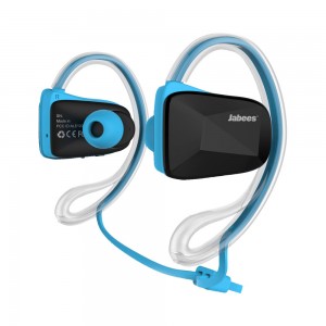 Jabees BSport Bluetooth v4.1 IPX4 Sweat Proof Headphones - Blue