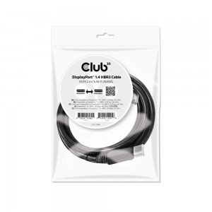 Club 3D 2m DisplayPort 1.4 HBR3 8K Cable (CAC-2068)