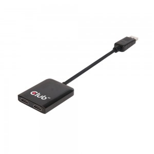 Club 3D Multi Stream Transport (MST) Hub DisplayPort to Dual HDMI Monitor with USB Power (CSV-6200H)