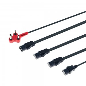 LinkQnet 5m Multi-Headed Dedicated Power Cable - 4x IEC