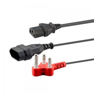 LinkQnet Dedicated Plug to 2-Pin Euro Socket and 1 IEC