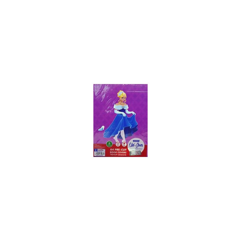 marlin-kids-precut-a4-princess-book-cover-5-pack-geewiz