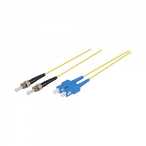 LinkQnet 1m Fibre Duplex ST/SC Single Mode (9/125) LSOH Cable