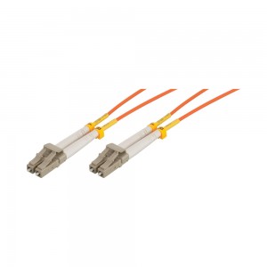 LinkQnet Fibre 10m Duplex LC/LC Multi Mode (50/125) LSOH Cable