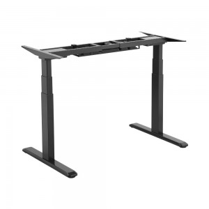 Brateck 3-Stage Dual Motor Electric Sit-Stand Desk Frame - Black (M06-23D)