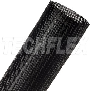 Techflex 1m Clean Cut Braid 50.8mm - Black (CCP2.00BK)