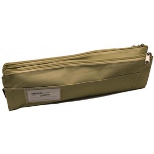 Nexx Fabric 2 Pocket 33cm Pencil Bag - Beige