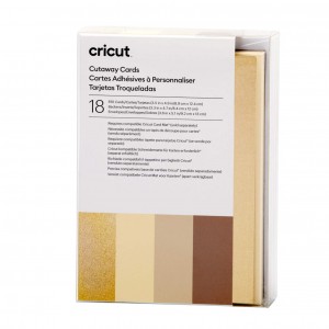 Cricut 2009485 Cut-Away Cards Neutrals R10 (89 cm X 124 cm) - 18-Pack
