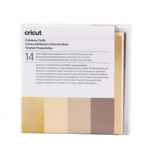 Cricut Cut-Away Cards Neutrals S40 (121 cm X 121 cm) 14-Pack