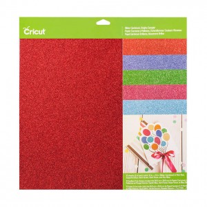 Cricut Glitter Cardstock 12x12'' 10-sheet Sampler (Brights)