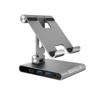 j5create JTS224 Multi-Angle Stand with Docking Station for iPad Pro