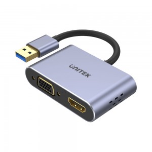 Unitek 15cm USB3.0 to HDMI 1080p Adapter (V1304A)