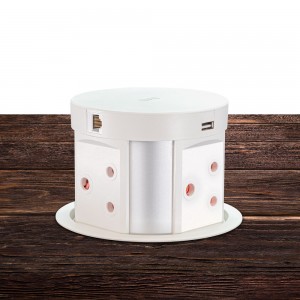Wireless Charging Desktop Grommet - 122mm - White