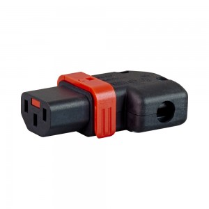 LinkQnet IEC Kettle Female Lockable Connector - Right Angle