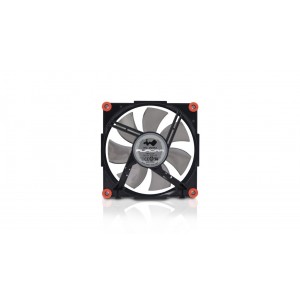 In Win Aurora RGB LED 120mm Fans x3 + PWM Controller &amp; Remote - Black/Red