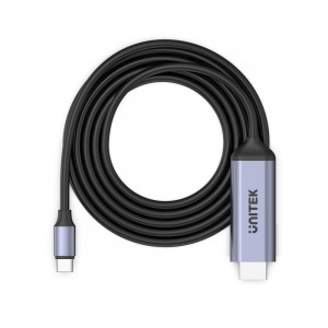 Unitek V1423B 1.8m Type-C to 8K HDMI2.1 HDR Converter Cable - Grey