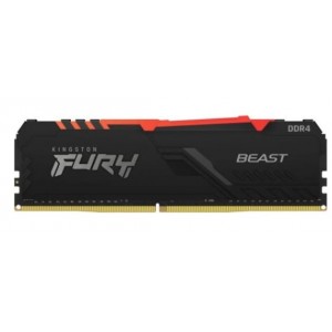 Kingston KF426C16BBA/32 Fury Beast RGB 32GB (1x32GB) DDR4-2666MHz CL16 1.2V Black Desktop Memory