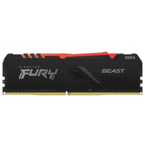 Kingston Fury Beast RGB 16GB (1x16GB) DDR4-2666MHz CL16 1.2V Black Desktop Memory