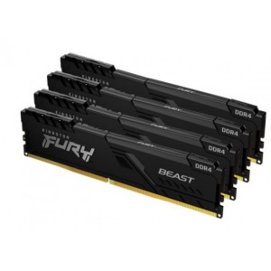 Kingston Fury Beast 128GB (4x32GB) DDR4-2666MHz CL16 1.20V Black Desktop Memory