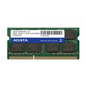 Adata 4GB 204-pin DDR3L-1600 SO-DIMM (1x4GB) - CL11- 1.35/1.5V