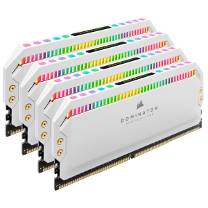 Corsair Dominator Platinum RGB White 32GB DDR4-3200 Kit (4x8GB) - CL16- 1.35V