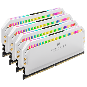 Corsair Dominator Platinum RGB White 32GB DDR4-3200 Kit (4x8GB) - CL16- 1.35V