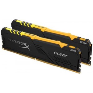 HyperX RGB Fury 32Gb(16Gb x 2) DDR4-2400 (pc4-19200) CL15 1.35v Desktop Memory Module