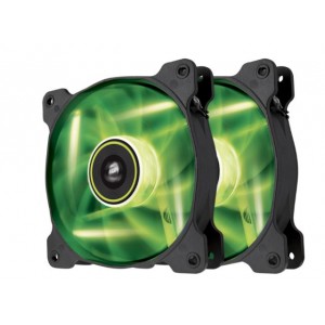 Corsair SP120 Air Series 120mm Green LED Fans (Twin Pack)