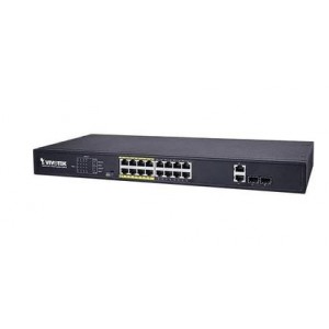 Vivotek AW-FGT-180D-250 Unmanaged Fast Ethernet PoE Network Switch