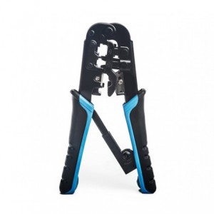 UltraLAN RJ45 Ratchet Crimping Tool with Cable Stripper