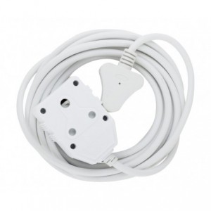 10A Extension Cord with Double Coupler - 5m