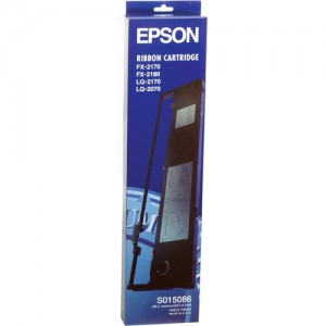 Epson S015086 Black Fabric Ribbon Cartridge 