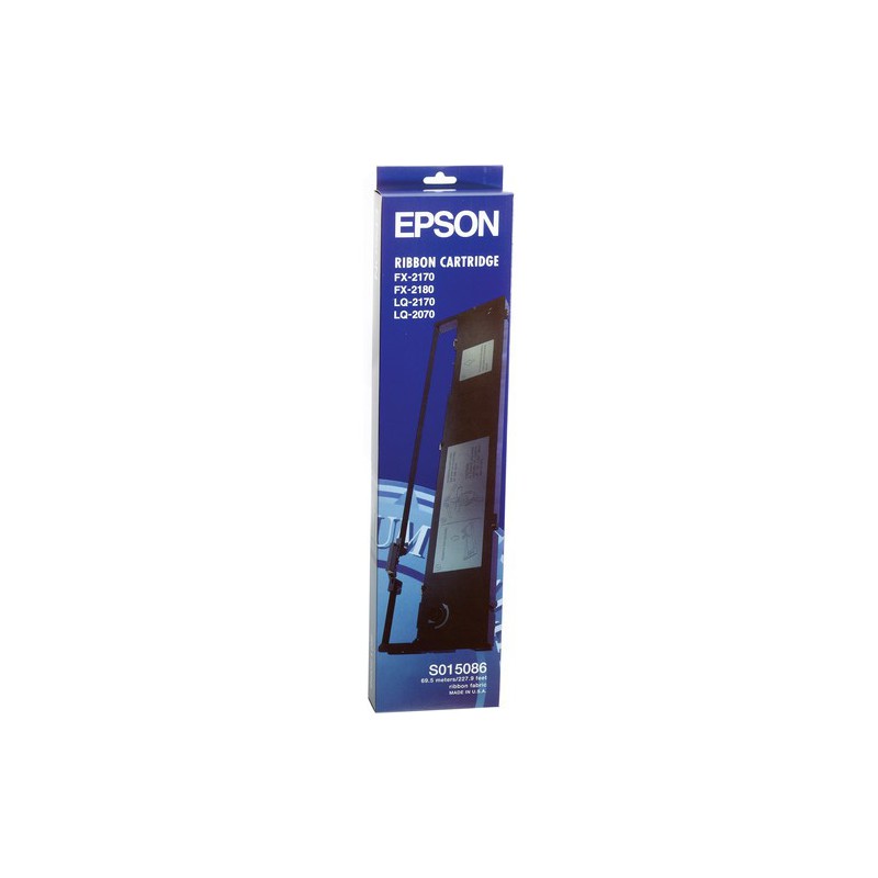 Epson S015086 Black Fabric Ribbon Cartridge 