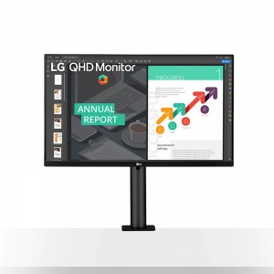 LG 27QN880 27'' QHD Monitor -  2560 x 1440 / Ergo IPS / HDR10 / 5ms / 75Hz / USB Type-C / Speaker