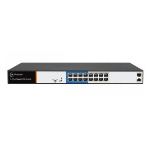 UltraLAN 16 Port 150W Gigabit Ethernet AI PoE Switch with 2 SFP Uplink Ports