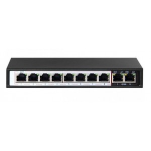 UltraLAN 8 Port 96W Gigabit Ethernet AI PoE Switch with 2 GE Uplinks Ports