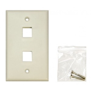 UltraLAN Double Port Faceplate (115x70mm)