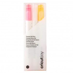 Cricut 3 Glitter Gel Pens (0.8 mm) - Pink/White/Orange