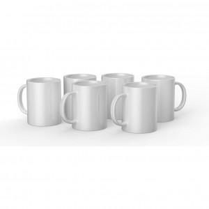 Cricut Ceramic Mug - White - 440ml (6pcs)