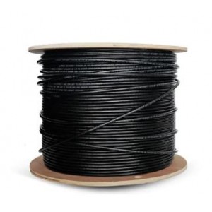 Link 500m Cat5e Solid STP UV Outdoor Cable - Black