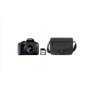 EOS 2000D; EF-S 18-55mm f/3.5-5.6 IS II; Canon SB130 Bag;16Gb SD Card
