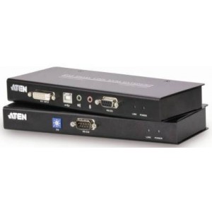USB DVI Dual Link Console Extender with Audio/Serial Support up to 60M  -  TAA Compliant/ Audio Cat 5 KVM Extender/W/(US/EU/OUT)