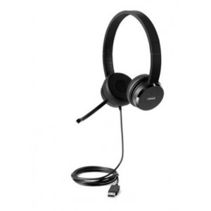 Lenovo 100 USB Stereo Headset/1.8m/Noice cancelling mic/protein leather memory-foam ear cups and rotatable boom microphone