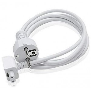 Extension Wall Cord EU Plug for Apple Laptops - White