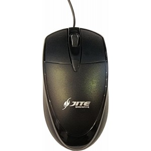 Jite Innovative Wired USB Optical Mouse - Black