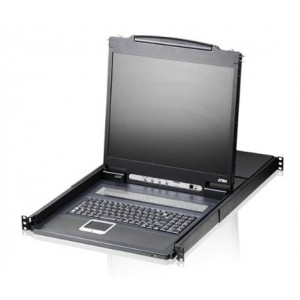 ATEN 19-Inch LCD KVM Switch with 8 Ports- PS/2- USB- and VGA