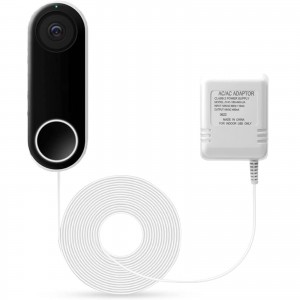 LANMU 18V Power Adapter - compatible with Nest Hello Video Doorbell / Arlo / SimpliSafe Video Doorbell / 5m