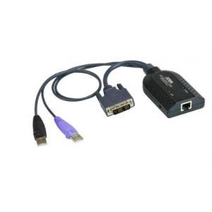 Aten KA7166 USB DVI Virtual Media KVM Adapter with Smart Card Support