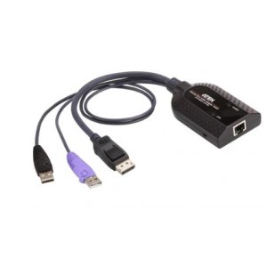 Aten KA7169 USB DisplayPort Virtual Media KVM Adapter with Smart Card Support