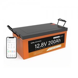 Vestwoods 200Ah VC12200 Lithium LifePO4 Battery with Bluetooth Monitoring and BMS - 12.8V 200Ah  / 3 Year Warranty